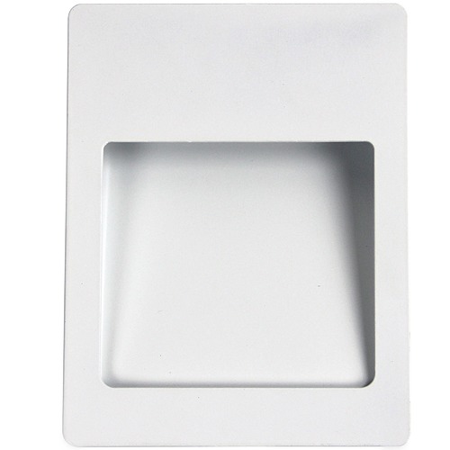 Matte White Peko Recessed Wall Light