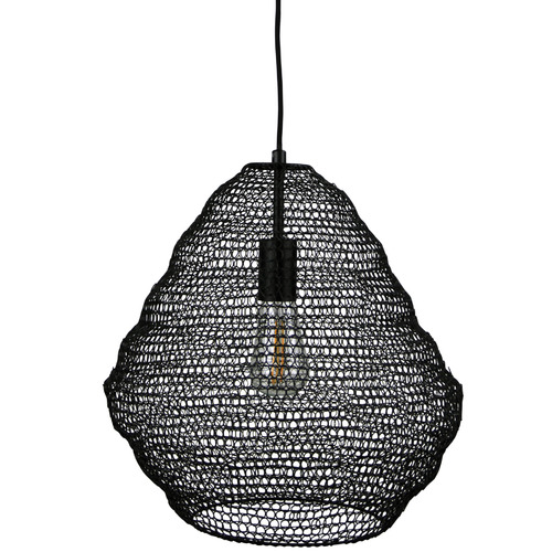 Black Mudag Wire Mesh Pendant Light