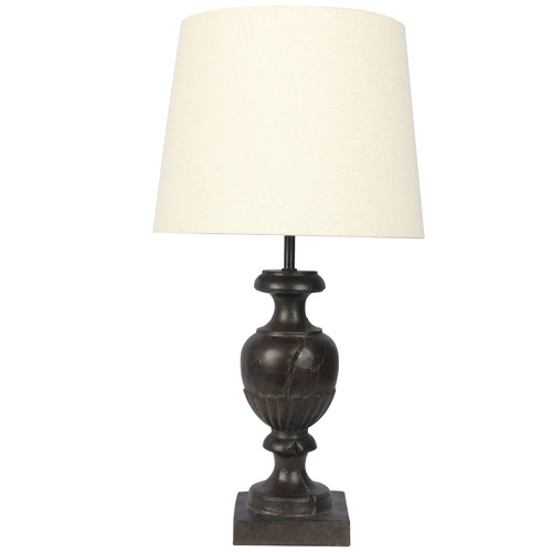 Zander Lighting 52cm Cadiz Linen Table Lamp | Temple & Webster