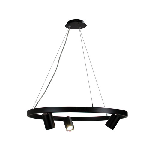 Black Pano Metal 3 Light Metal Pendant