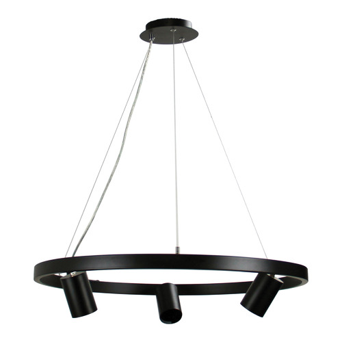 Black Pano Metal 3 Light Metal Pendant