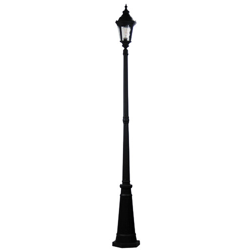 Zander Lighting Black Merrin Aluminium, Cast Aluminum Outdoor Lamp Post