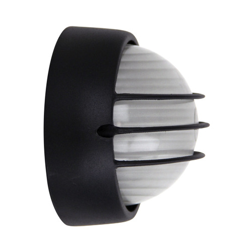 Galaxy Small Exterior Bunker Light with Guard in Black