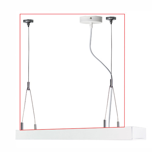 White Vana LED Suspension Kit
