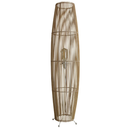 Zander Lighting Natural Arley Cane Floor Lamp Temple & ster