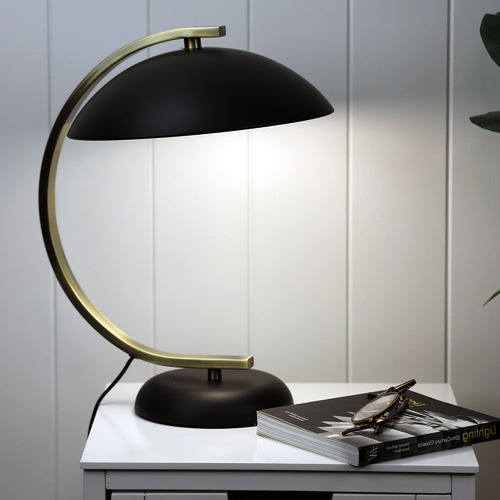 Black Deco Metal Table Lamp