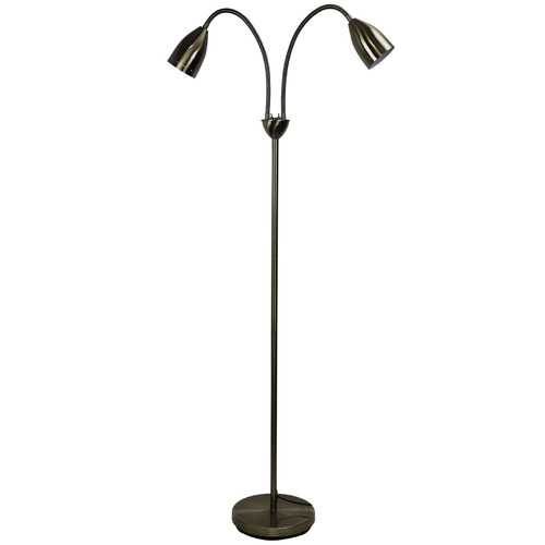 Wheatley 2 Light Metal Floor Lamp