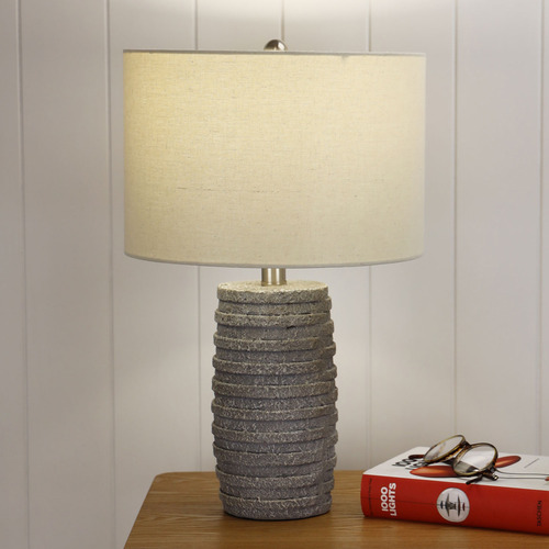 Ellison Concrete & Fabric Table Lamp