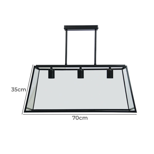 Legnano 3 Light Glass Pendant