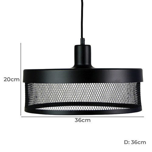 Civitavecchia Industrial 36cm Pendant Light