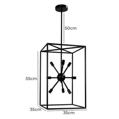 Bressanone 8 Light Glass Pendant