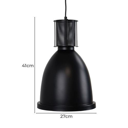 Black Gilliam Metal Pendant Light