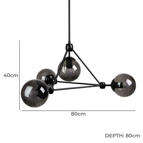 Tortoreto 4 Light Metal Pendant
