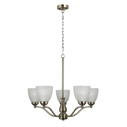 Claude-Frosted-Glass-5-Light-Pendant