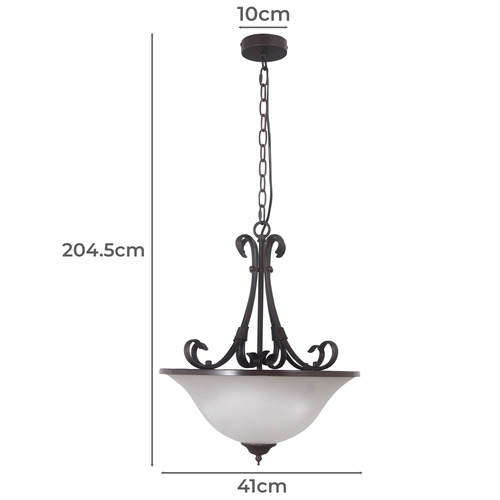 Bronze Scicli 3 Light Pendant