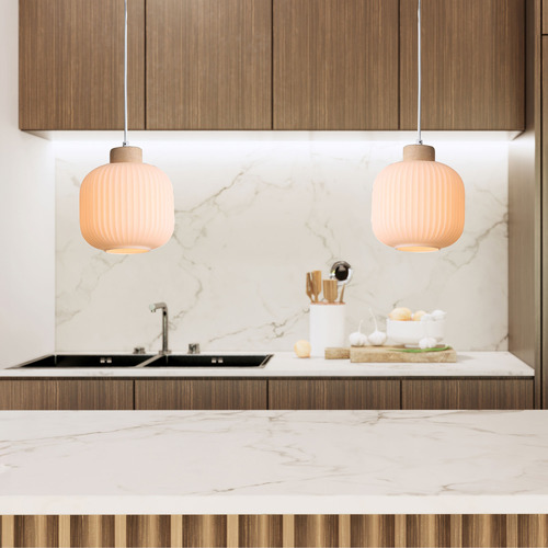 Matte Opal Larisa LED Pendant Light