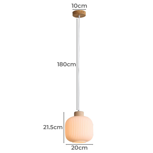 Matte Opal Larisa LED Pendant Light