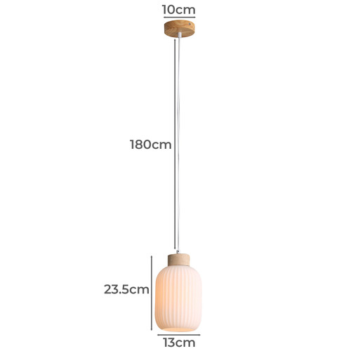 Matte Opal Larisa LED Pendant Light