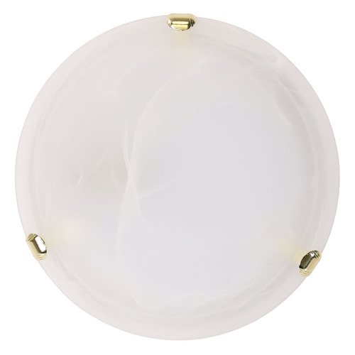 Sauser Clips Alabaster Oyster Ceiling Light