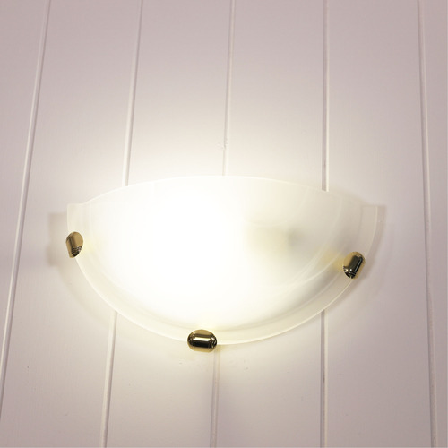 Sauser Uplighter Alabaster Wall Light