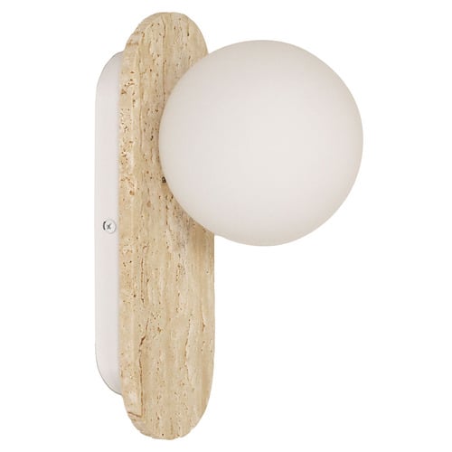 Khalin Beige Travertine Wall Light
