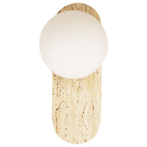 Khalin Beige Travertine Wall Light