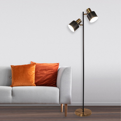 Cosenza-Black-Metal-2-Light-Floor-Lamp