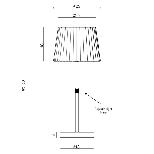Poppy Metal Table Lamp