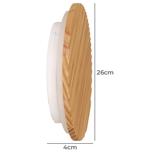 Adira Wood LED Wall Light