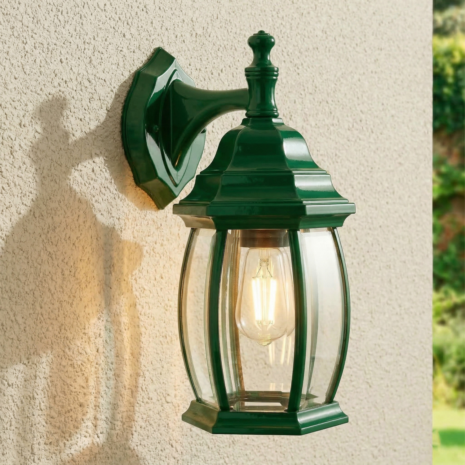 Highgate Down Exterior Wall Light in Green