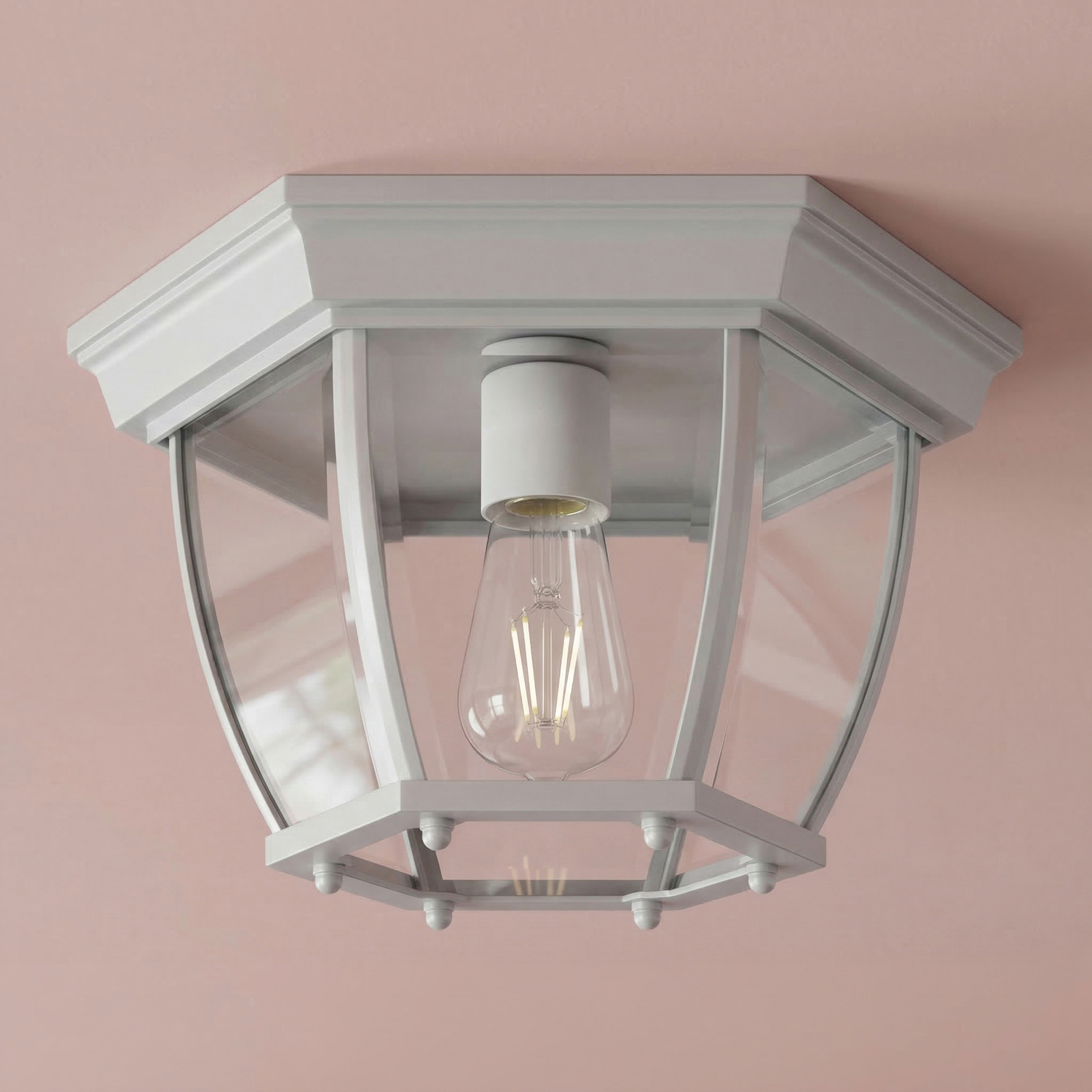 Highgate DIY Under Eave Exterior Wall Light in White