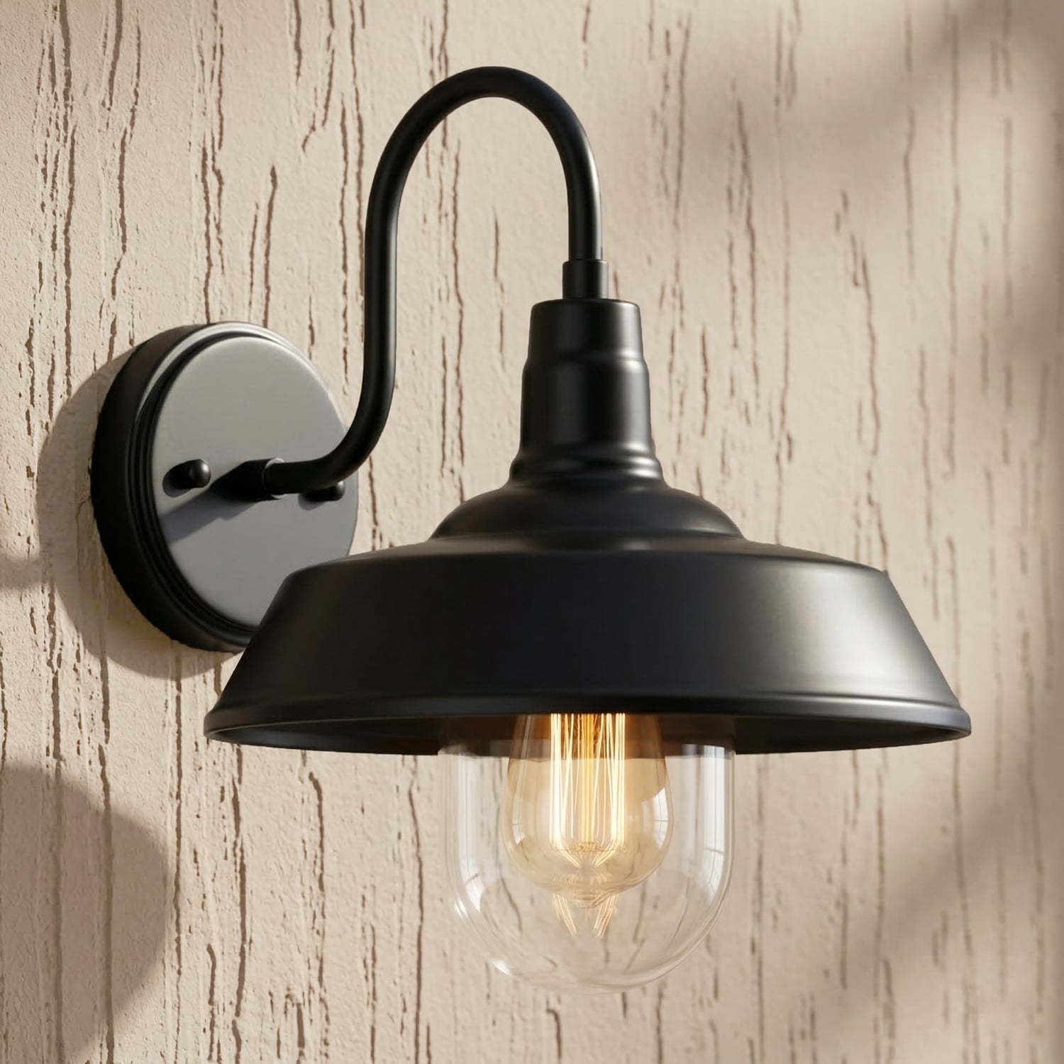Coulson Metal & Glass Outdoor Wall Light