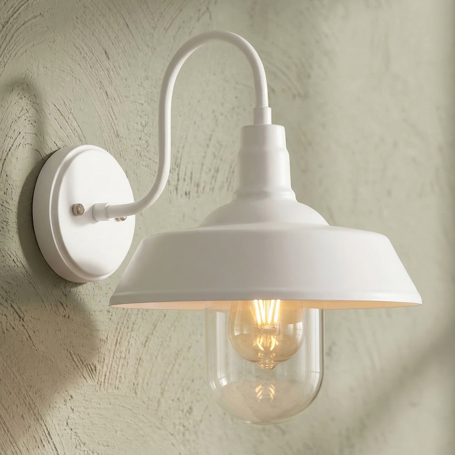 Coulson Metal & Glass Outdoor Wall Light