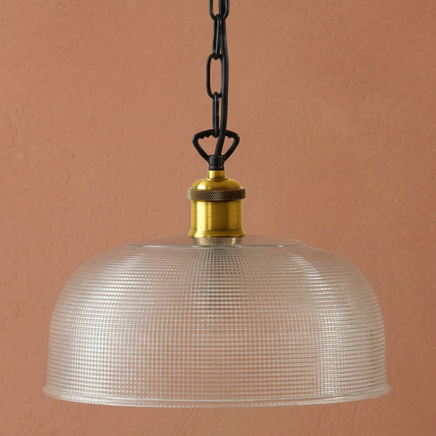 Dimitri Glass & Brass Pendant