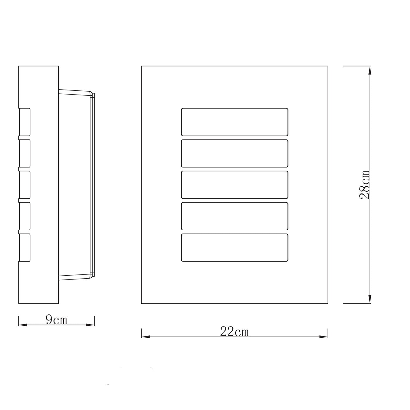 Castellana Stainless Steel Outdoor Wall Light