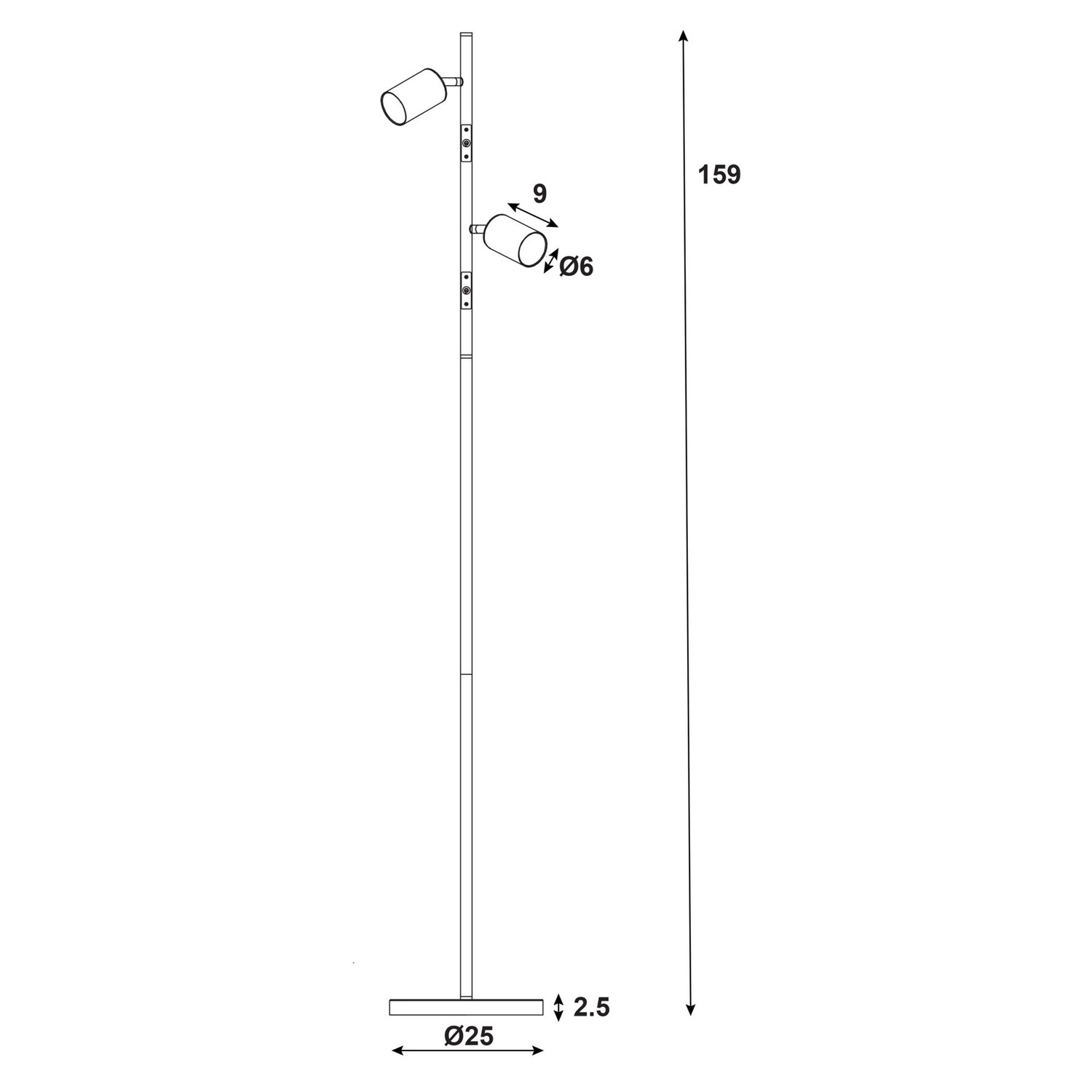 Batavia Steel Floor Lamp