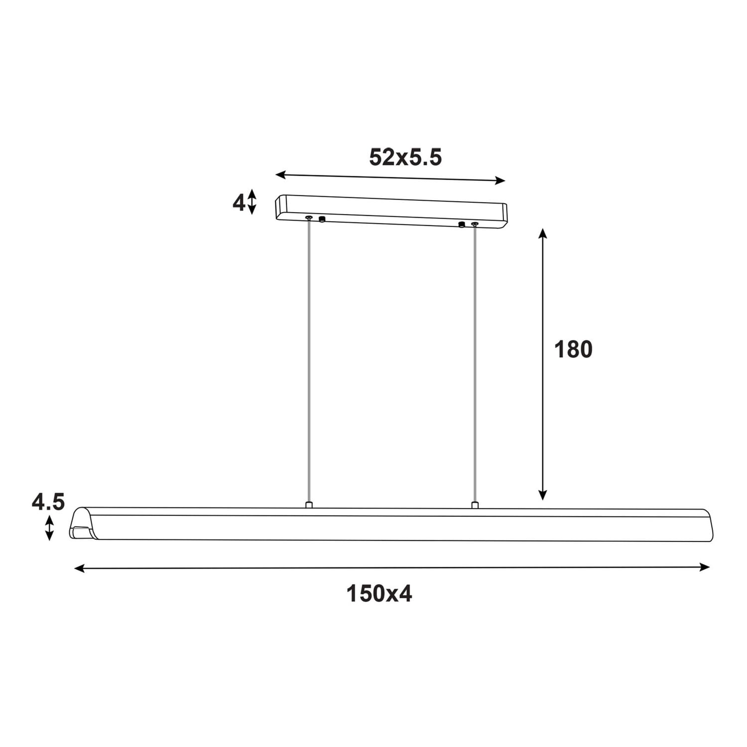 Harlan Ash Wood LED Linear Pendant