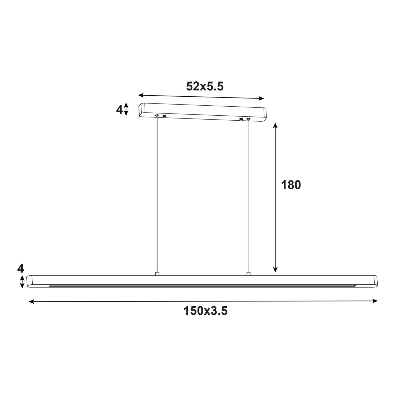 Urban Ash wood LED Linear Pendant
