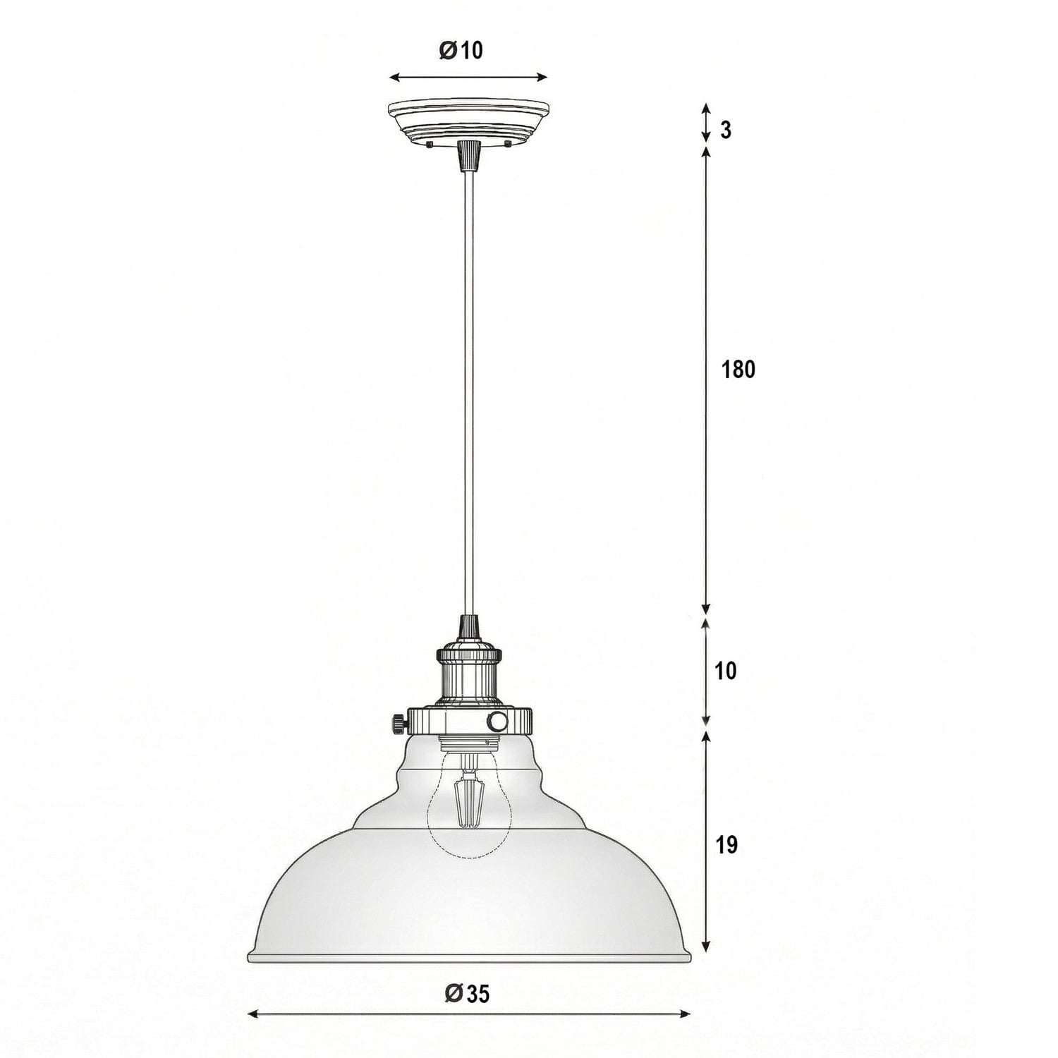 Roche Glass Pendant Light
