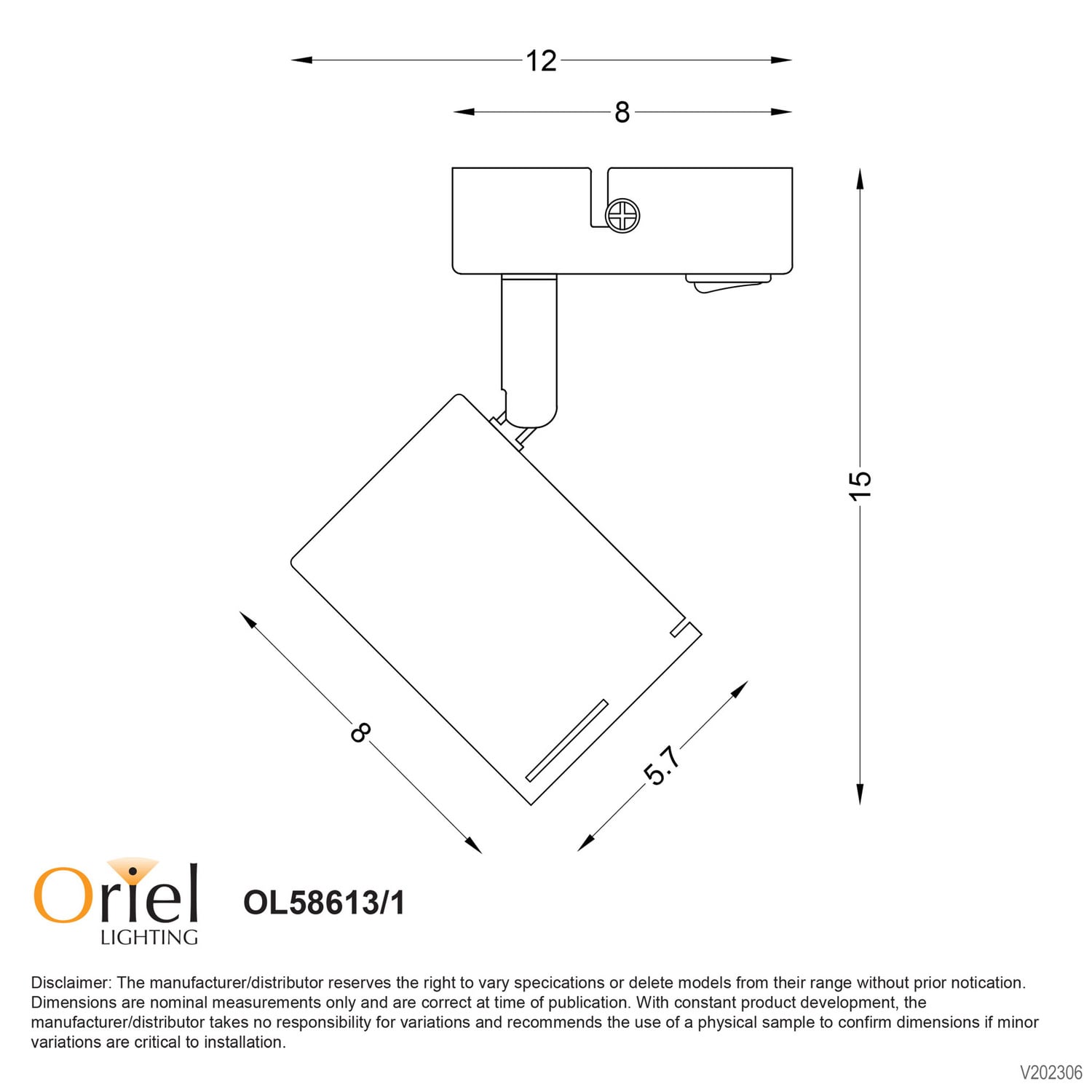 Naples Single Adjustable Spotlight