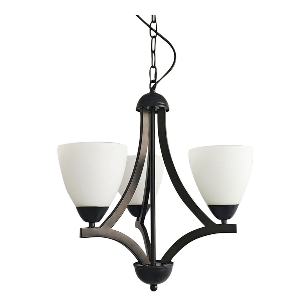 Orford Opal Glass 3-Light Pendant