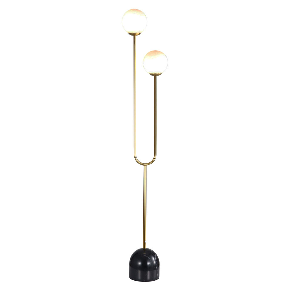 Hayward Opal Glass 2-Light Floor Lamp