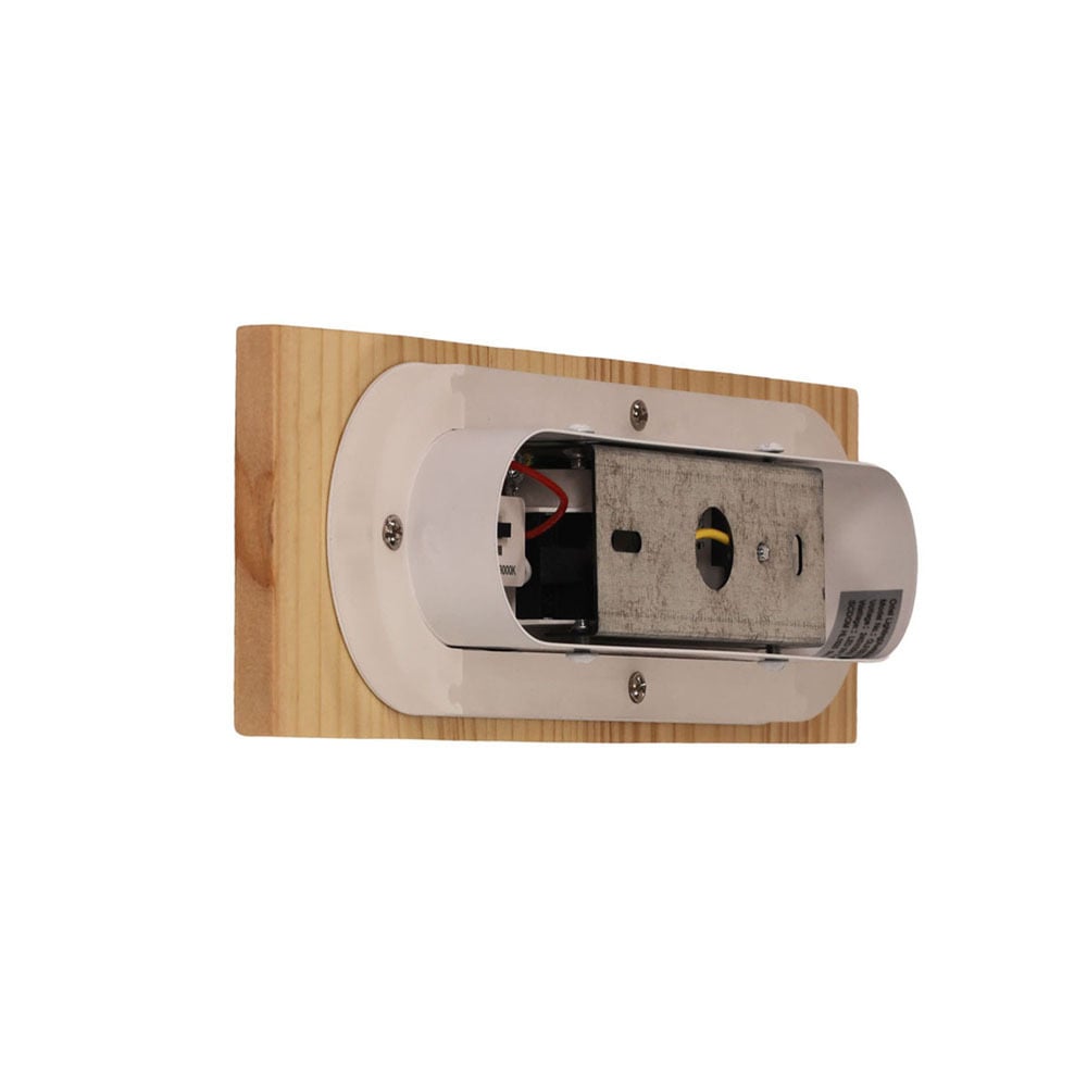 Albany Ash Wood Tri-Colour LED Wall Light