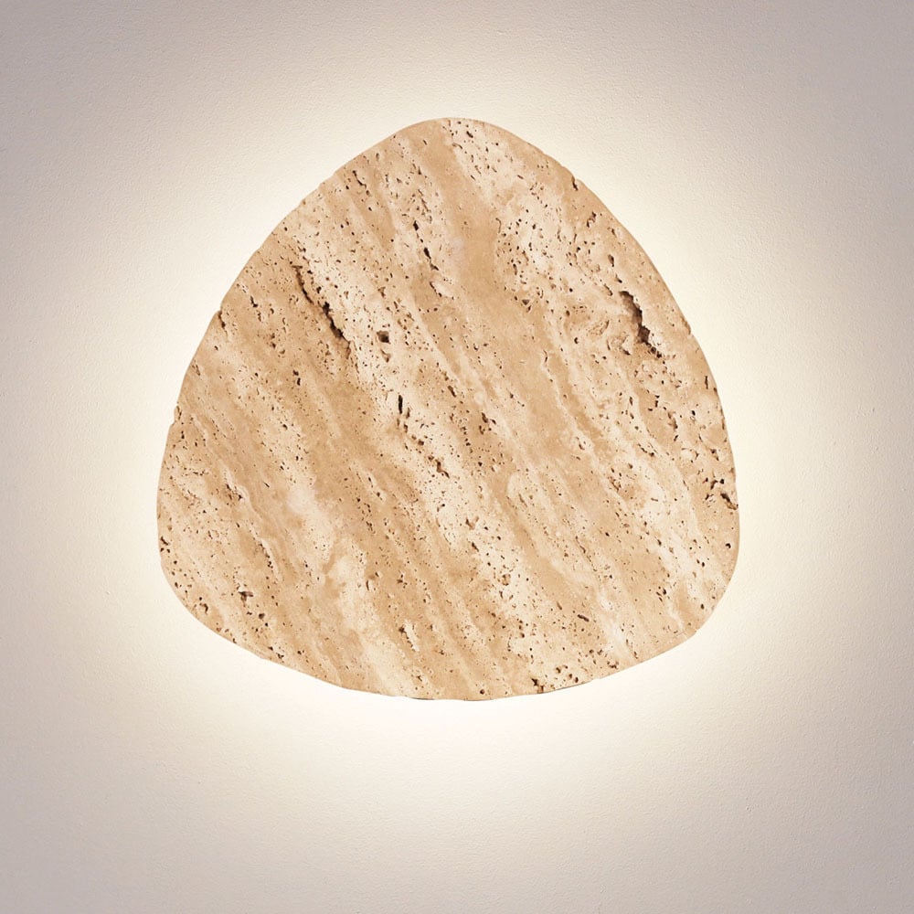 Raleigh Travertine Tri-Colour LED Wall Light