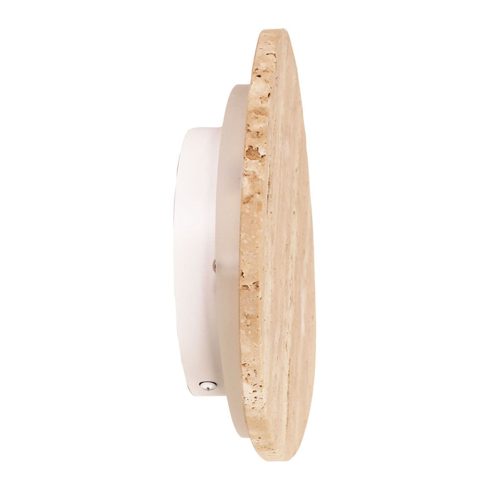 Raleigh Travertine Tri-Colour LED Wall Light