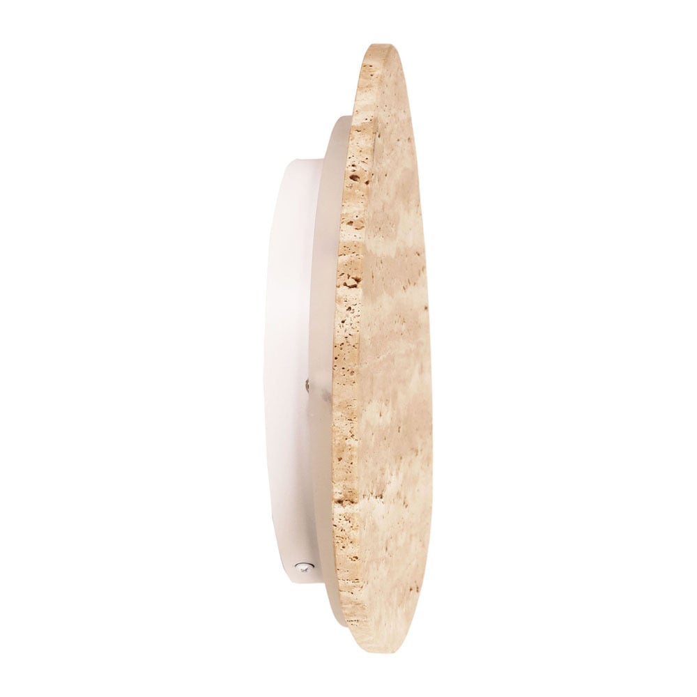 Raleigh Travertine Tri-Colour LED Wall Light
