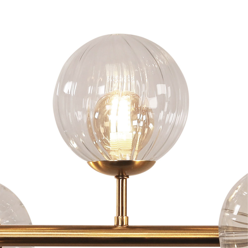 Astoria Amber Glass 6-Light Pendant