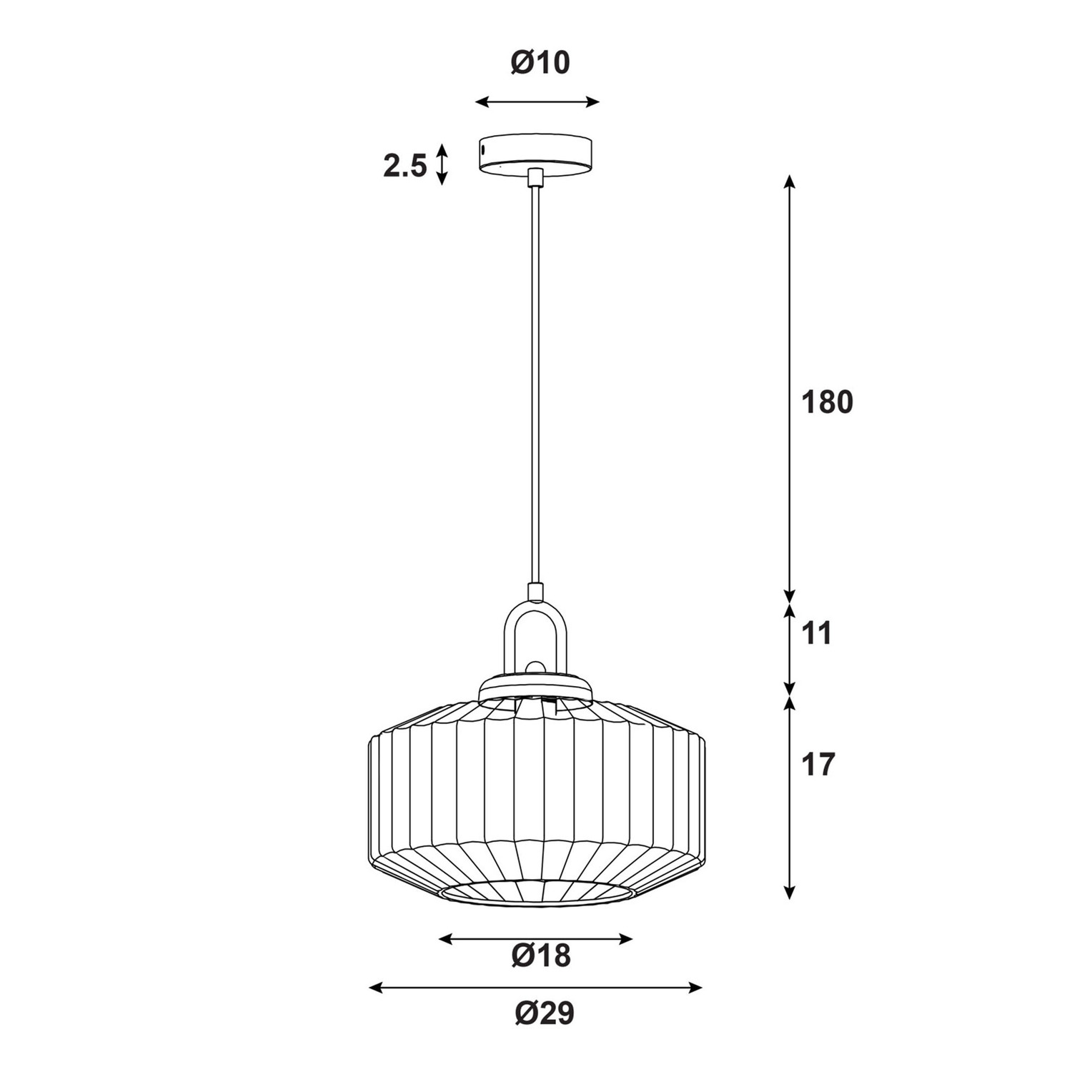Loraine Glass Pendant Light