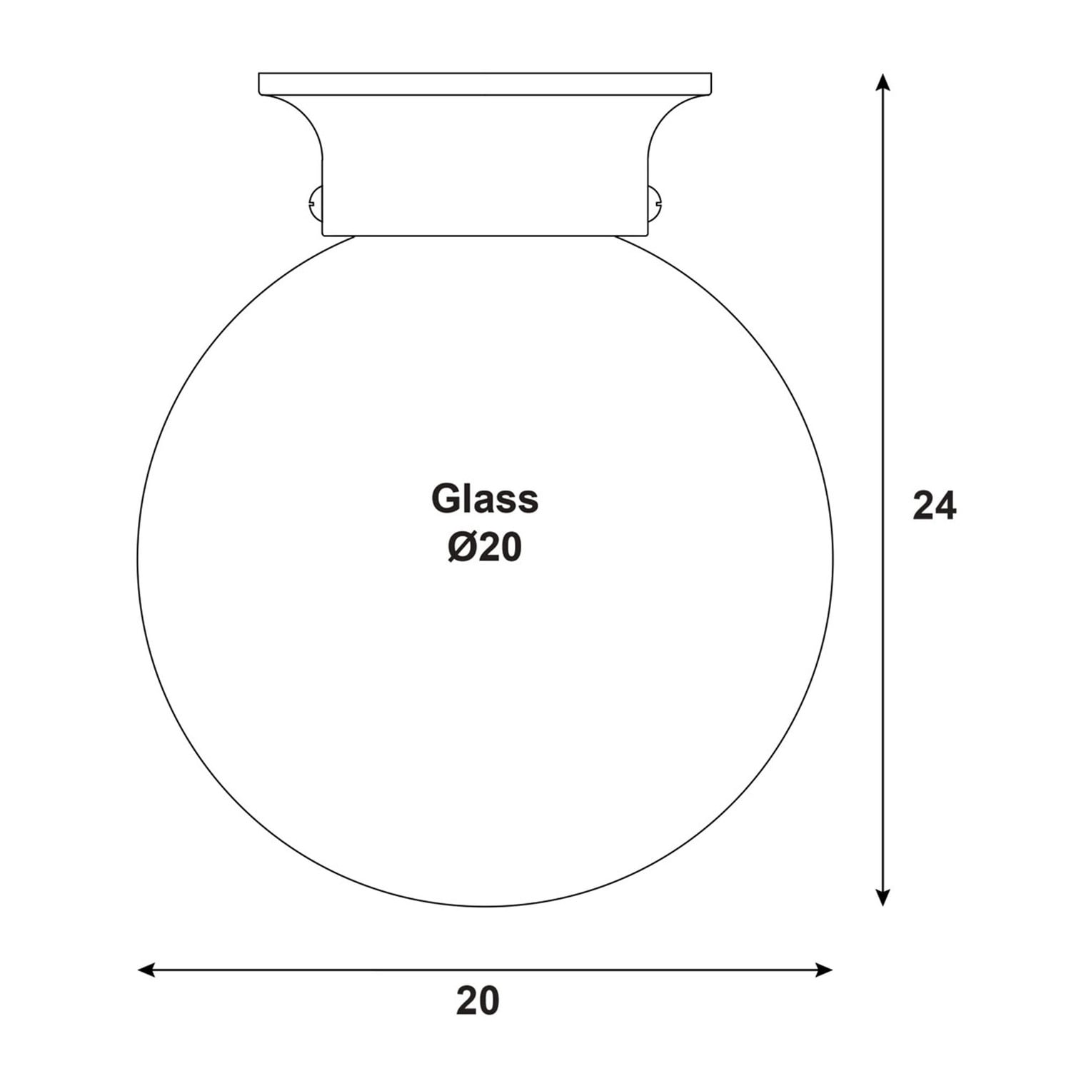 Shelton White Opal Glass DIY Batten Fix Light