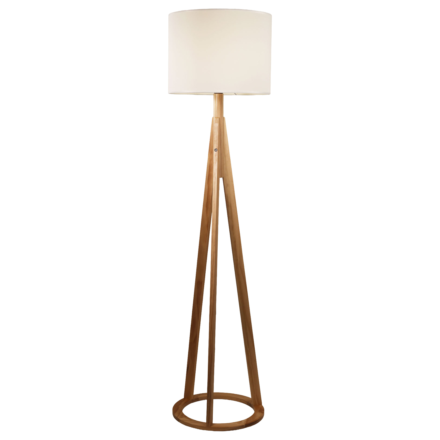 Cheswick Rubberwood Floor Lamp